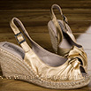 Espadrilles dorées - 9esp030