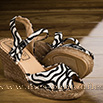 Espadrilles à talon ivoire et noir - 9esp032