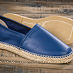 Espadrilles cuir bleu pour homme - 9esp065