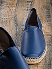 Espadrilles cuir bleu pour homme - 9esp065