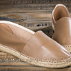 Espadrilles cuir taupe pour homme - 9esp067