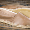 Espadrilles cuir taupe pour homme - 9esp067