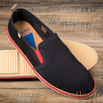 Espadrilles cuir nubuck marine pour homme - 9esp089