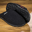 Pantoufles  laine semelle antidérapante noire - 9gies045
