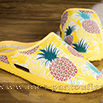 Pantoufles toile été ananas semelle antidérapante - 9gies44