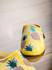 Pantoufles toile été ananas semelle antidérapante - 9gies44