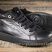 Basket montante chacal en cuir noir et nickel - 9hac01