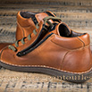 Basket montante chacal en cuir cognac - Élégance et confort artisanal - 9hac02