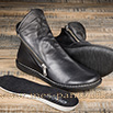 Bottine chacal en cuir noir – zip latéral et semelle amovible - 9hac04