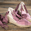 Espadrilles à talon mauve - 9jun01