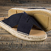 Sandales homme type espadrilles cuir marine - 9jun018