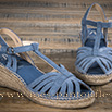 Espadrilles à talon azur - 9jun03