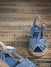 Espadrilles à talon azur - 9jun03