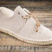 Espadrilles en toile à lacet nature - 9jun046
