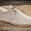 Espadrilles en toile à lacet nature - 9jun046