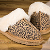 Mules fourrées chamois léopard - 9klr012