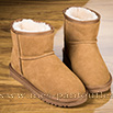 Boots fourrées en cuir chamois velours - 9klr06