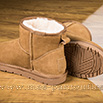 Boots fourrées en cuir chamois velours - 9klr06