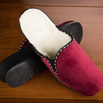 Mules à talon bordeaux doublure laine  - 9mulc078
