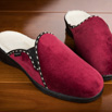 Mules à talon bordeaux doublure laine  - 9mulc078