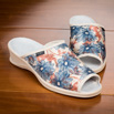 Mules femme satinées bleues - 9mulc085