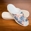 Mules femme satinées bleues - 9mulc085