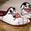 Mules femme son petit pingouin perle/bordeaux - 9mulc110
