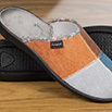 Mules femme tissu velours quadri - 9mulc117