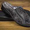 Mules femme type sans-gêne noir brillant - 9mulc122
