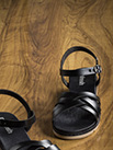 Sandales vegan noires - 9ref02