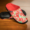 Mules pour femme velours décor imprimé grenadine - 9rplum010