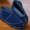 Chausson scratch grand confort velours bleu - 9scratch020