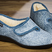 Ballerines confort à scratch bleues - 9scratch031