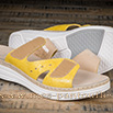 Sandales jaunes pour femme cuir - 9smf022