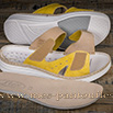 Sandales jaunes pour femme cuir - 9smf022
