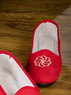 Véritable semelflex ballerine rouge  - 9smf026