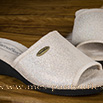 Véritable semelflex mules à talon mille éclats ecru - 9smf030
