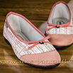 Véritable semelflex ballerine rose à noeud - 9smf032