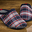 Mules homme écossais marine - 9smf037