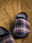 Mules homme écossais marine - 9smf037