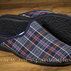 Mules homme écossais marine - 9smf050