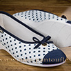 Véritable semelflex ballerine marine - 9smf057