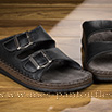 Sandale homme cuir noir - 9smf062