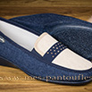 Mocassin femme jeans/beige - 9smf066