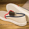 Sans-gene tricolore aérées beige et rouge - 9smf068