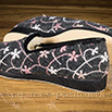 Pantoufles type ballerine anthracite à fleur - 9smf071