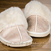 Mules fourrée nacrée beige hiver - 9srm016