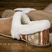 Pantoufles bi matière hippie chic beige - 9srm020