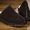 Mules cuir fourrée hiver pour homme - 9srm022