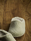Mules moumoute vert pistache - 9srm07